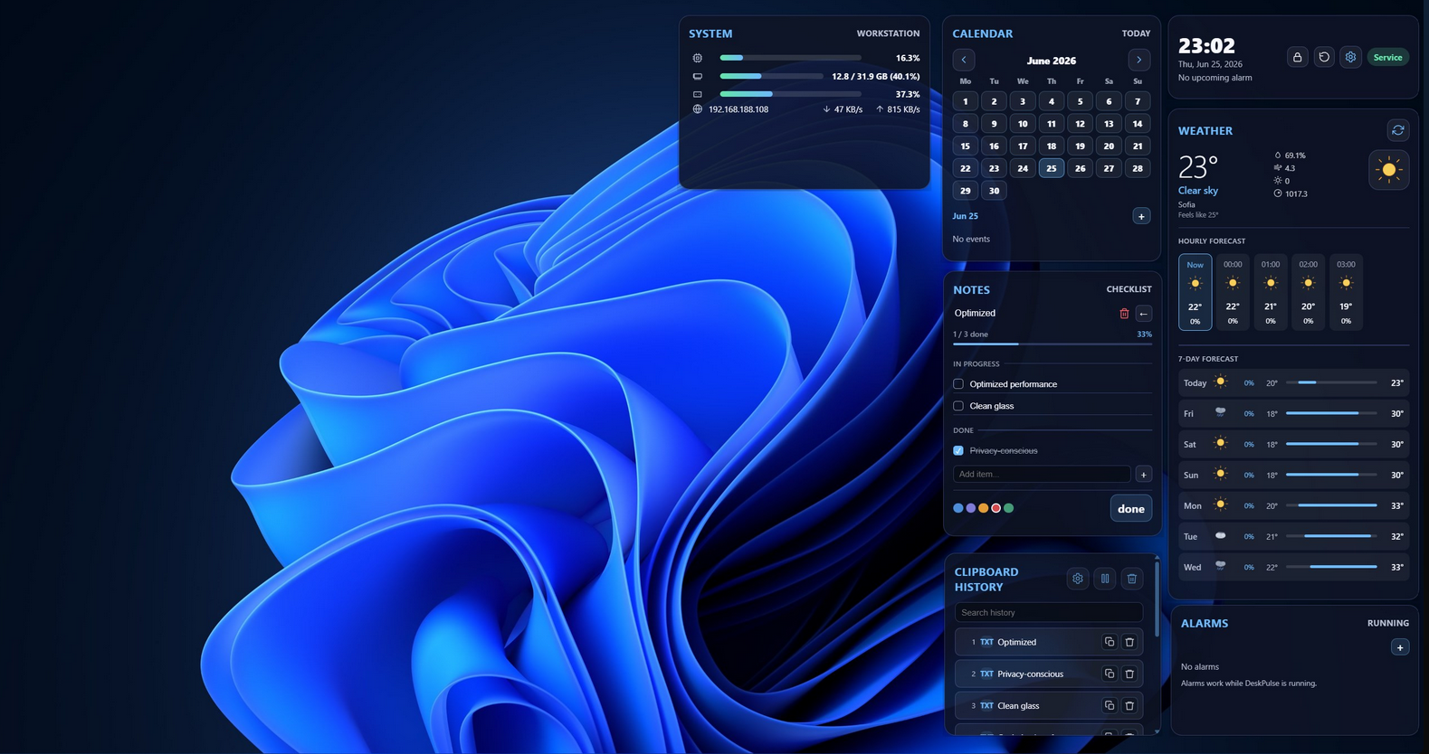DeskPulse app preview